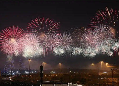 莒县焰火晚会